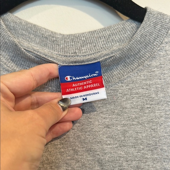 NWT Heather Gray Champion Harvard Crimson Long Sleeve Shirt - Picture 3 of 9